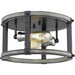 Kirkland Ashen Barnboard Flushmount | theLightShop