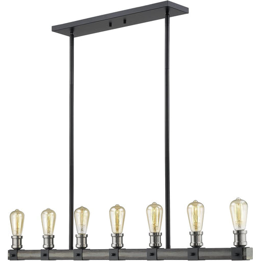 Kirkland Ashen Barnboard Island Billiard Pendant | theLightShop