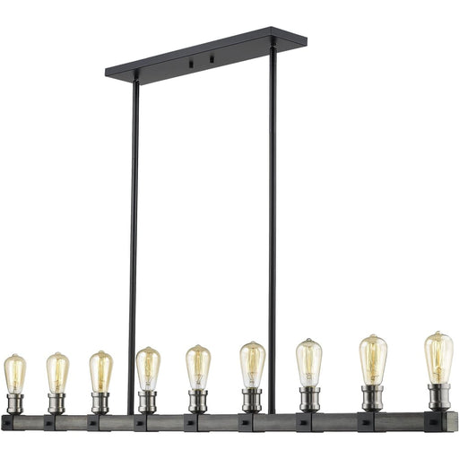Kirkland Ashen Barnboard Island Billiard Pendant | theLightShop