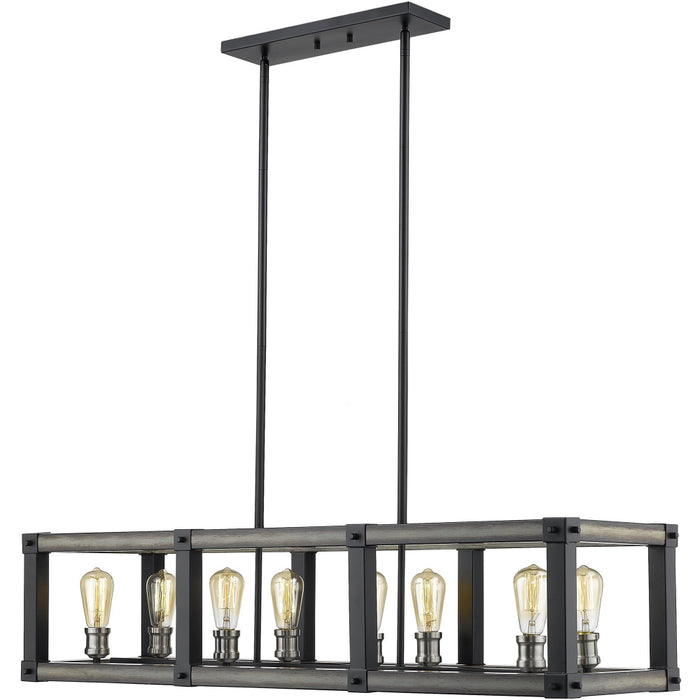 Kirkland Ashen Barnboard Island Billiard Pendant | theLightShop