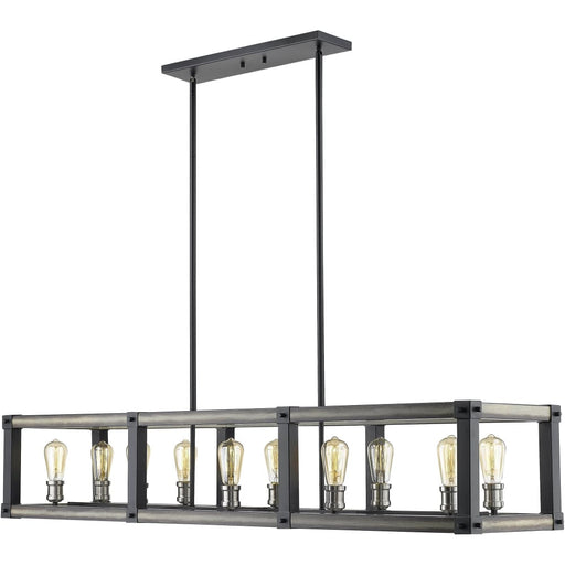 Kirkland Ashen Barnboard Island Billiard Pendant | theLightShop