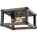 Kirkland Rustic Mahogany Flushmount - Flushmounts