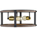 Kirkland Rustic Mahogany Flushmount | theLightShop