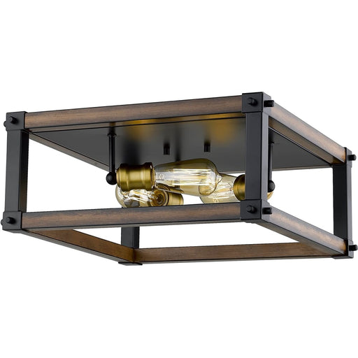 Kirkland Rustic Mahogany Flushmount | theLightShop