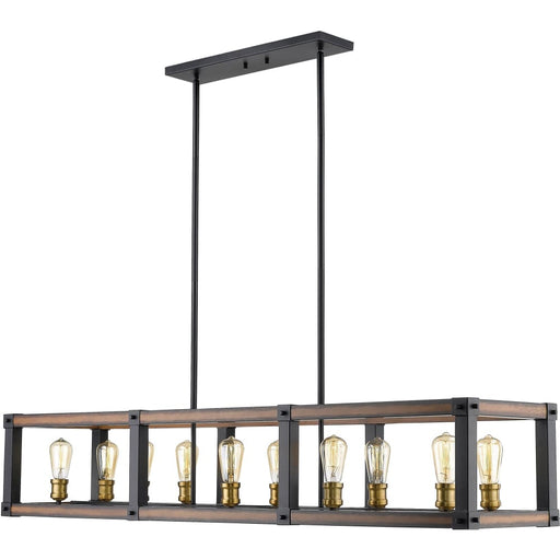 Kirkland Rustic Mahogany Island Billiard Pendant | theLightShop