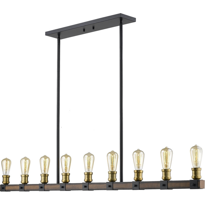 Kirkland Rustic Mahogany Island Billiard Pendant | theLightShop