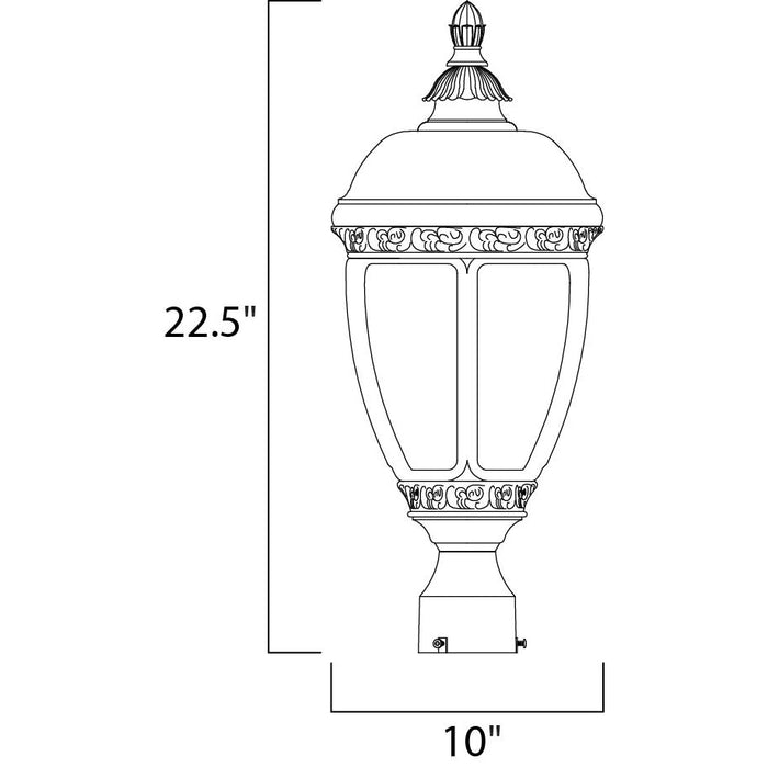 Knob Hill DC Sienna Outdoor Pole/Post Mount - Outdoor Pole/Post Mount