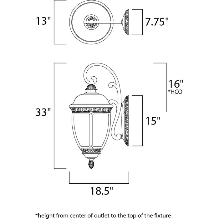 Knob Hill DC Sienna Outdoor Wall Mount - Outdoor Wall Mount