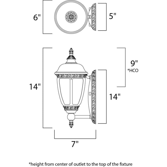 Knob Hill DC Sienna Outdoor Wall Mount - Outdoor Wall Mount