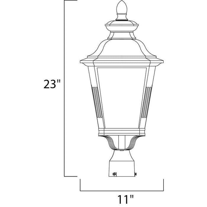 Knoxville Bronze Outdoor Pole/Post Mount - Outdoor Pole/Post Mount