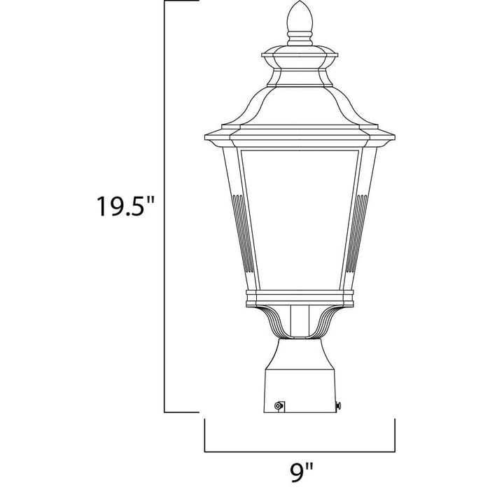 Knoxville Bronze Outdoor Pole/Post Mount - Outdoor Pole/Post Mount