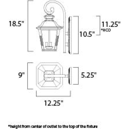 Knoxville Bronze Outdoor Wall Mount - Outdoor Wall Mount