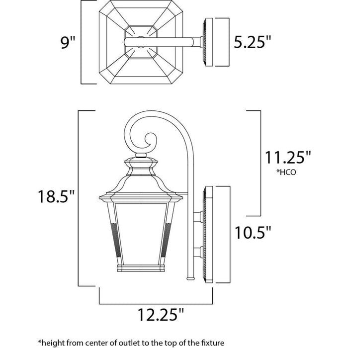 Knoxville LED Bronze LED Outdoor Wall Mount - Outdoor Wall Mount