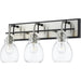 Kraken Matte Black Brushed Nickel Vanity | theLightShop