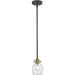 Kraken Matte Black Olde Brass Mini-Pendant | theLightShop