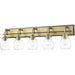 Kraken Matte Black Olde Brass Vanity | theLightShop