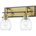 Kraken Matte Black Olde Brass Wall Sconce | theLightShop