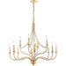 La Rochelle Parisian Gold Leaf Chandelier - Chandeliers
