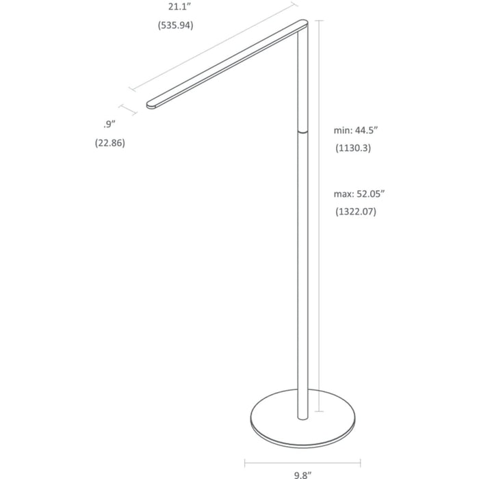 Lady7 Floor Lamp (Metallic Black) - Floor Lamp