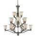 Lagoon Brushed Nickel Chandelier - Chandeliers