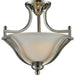Lagoon Brushed Nickel Semi-Flushmount | theLightShop