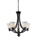 Lagoon Matte Black Chandelier | theLightShop