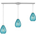 Lagoon Satin Nickel Pendant - Pendants