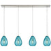 Lagoon Satin Nickel Pendant - Pendants