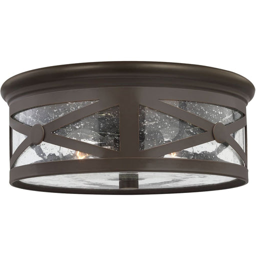 Lakeview Antique Bronze Outdoor Flush Mount - Outdoor Flush Mounts