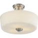 Lamina Brushed Nickel Semi-Flushmount | theLightShop