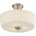 Lamina Brushed Nickel Semi-Flushmount | theLightShop