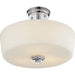 Lamina Chrome Semi-Flushmount | theLightShop