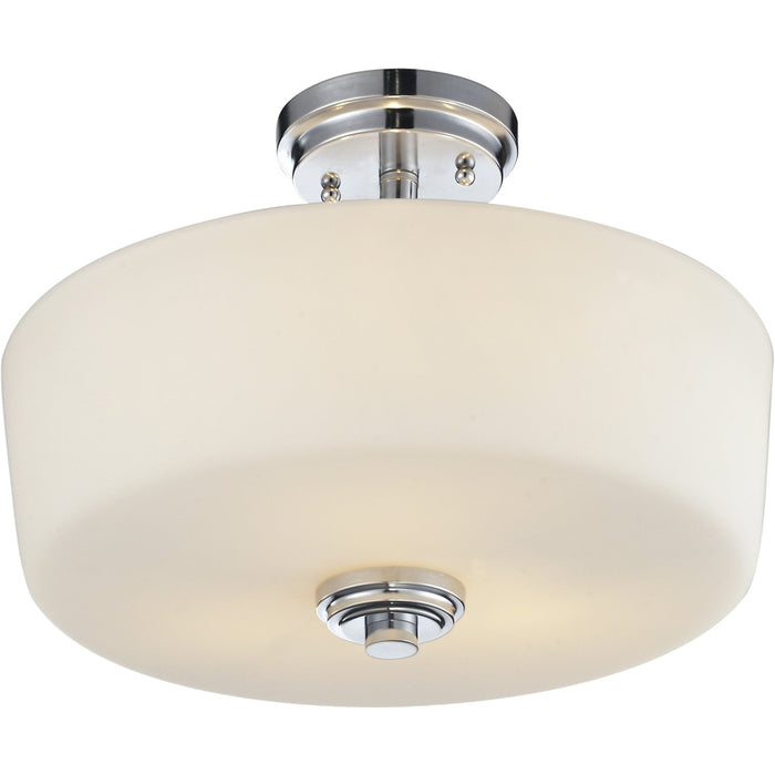 Lamina Chrome Semi-Flushmount | theLightShop