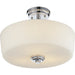 Lamina Chrome Semi-Flushmount | theLightShop
