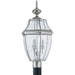 Lancaster Antique Brushed Nickel Outdoor Post Lantern - Outdoor Post Lantern