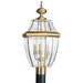 Lancaster Polished Brass LED Outdoor Post Lantern - Outdoor Post Lantern