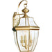 Lancaster Polished Brass Outdoor Wall Lantern - Outdoor Wall Sconce