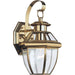 Lancaster Polished Brass Outdoor Wall Lantern - Outdoor Wall Sconce