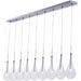 Larmes LED Polished Chrome LED Linear Pendant - Pendants