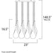 Larmes LED Polished Chrome LED Multi-Light Pendant - Pendants