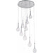 Larmes LED Polished Chrome LED Single Pendant - Pendants