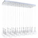 Larmes Polished Chrome Linear Pendant - Pendants