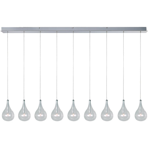 Larmes Polished Chrome Linear Pendant - Pendants