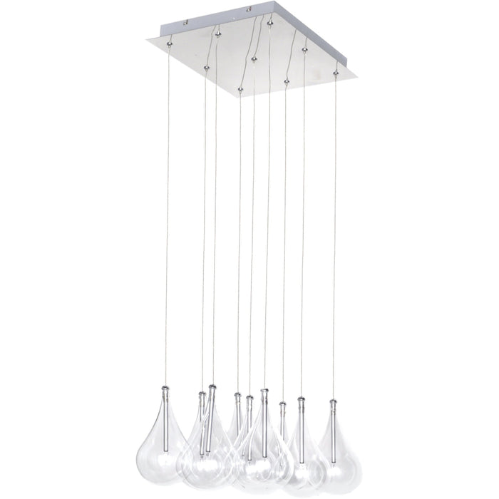Larmes Polished Chrome Multi-Light Pendant - Pendants