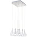 Larmes Polished Chrome Multi-Light Pendant - Pendants