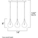 Larmes Polished Chrome Multi-Light Pendant - Pendants