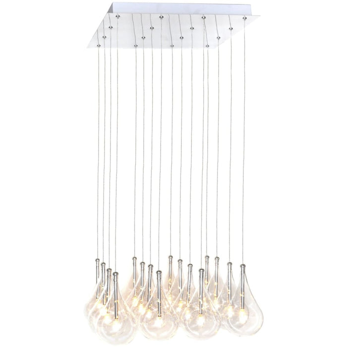 Larmes Polished Chrome Multi-Light Pendant - Pendants