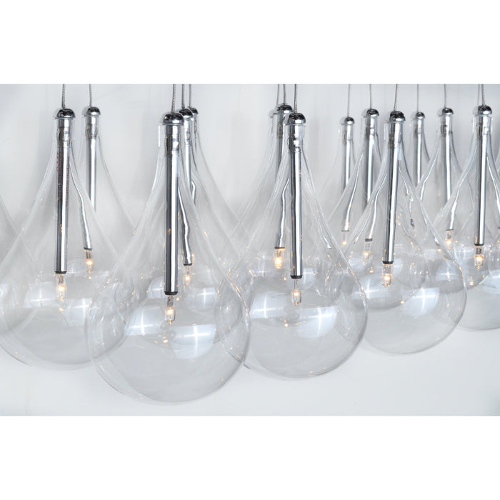 Larmes Polished Chrome Multi-Light Pendant - Pendants