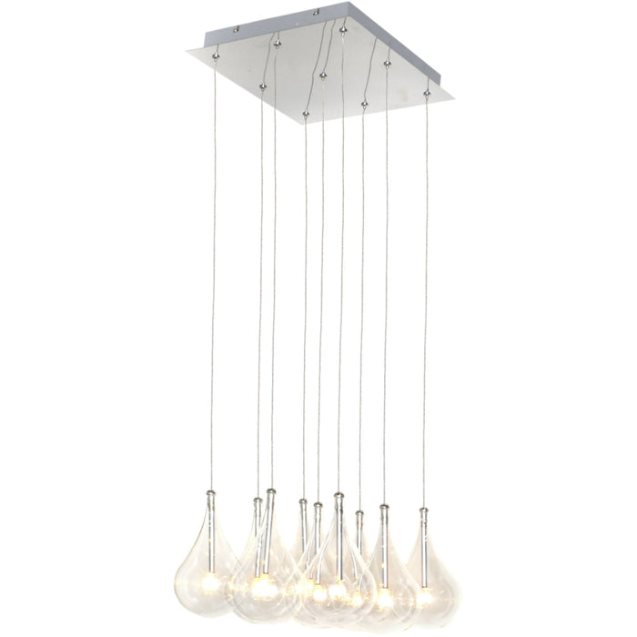Larmes Polished Chrome Multi-Light Pendant - Pendants