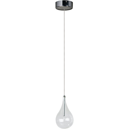Larmes Polished Chrome Single Pendant - Pendants